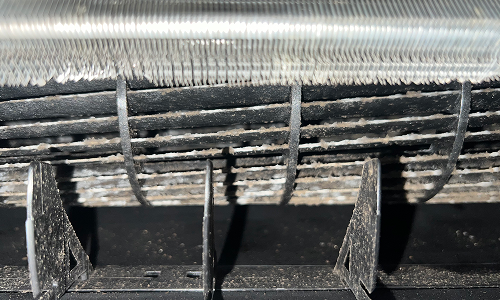 송풍팬 오염 청소 전 사진