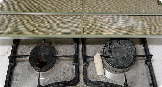 주방공간 청소 전