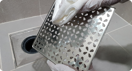 욕실 공간 청소 후